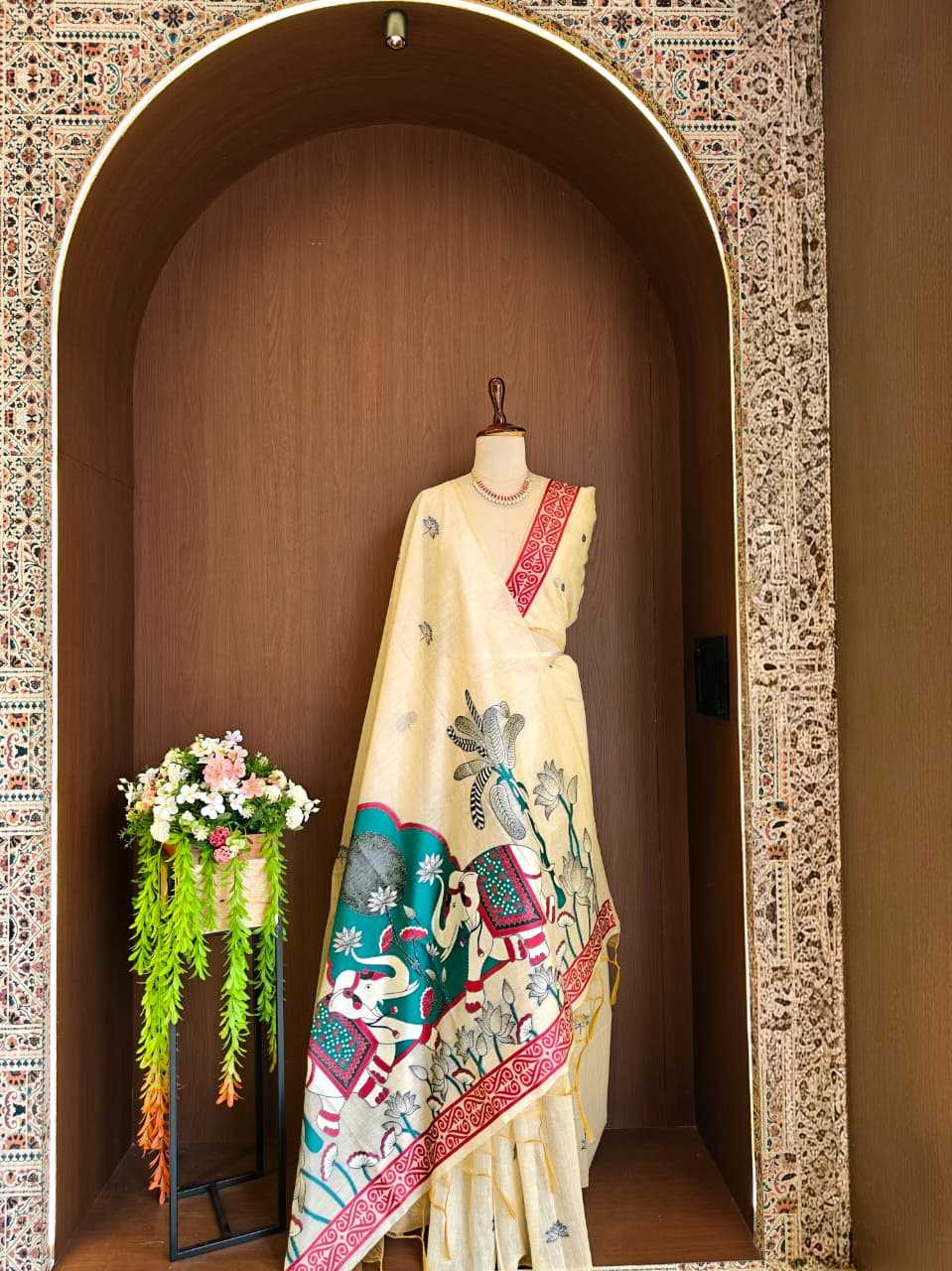 Elephant Soft Cotton Designer Saree