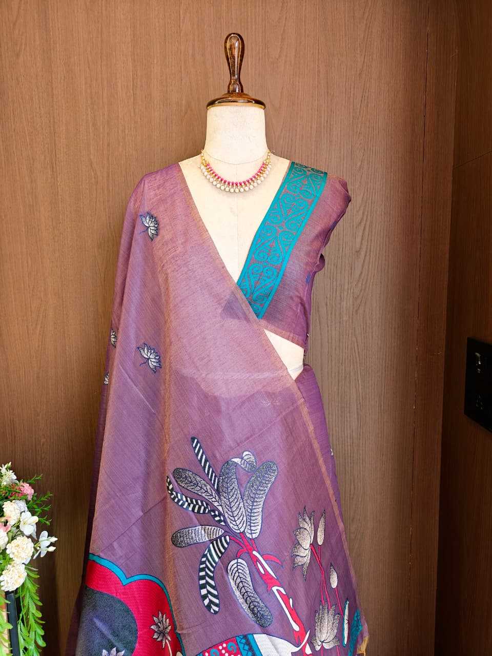Elephant Soft Cotton Designer Saree