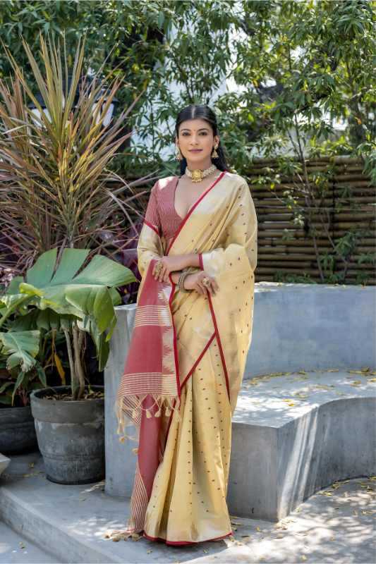 Elisha Tussar Silk Traditional Saree