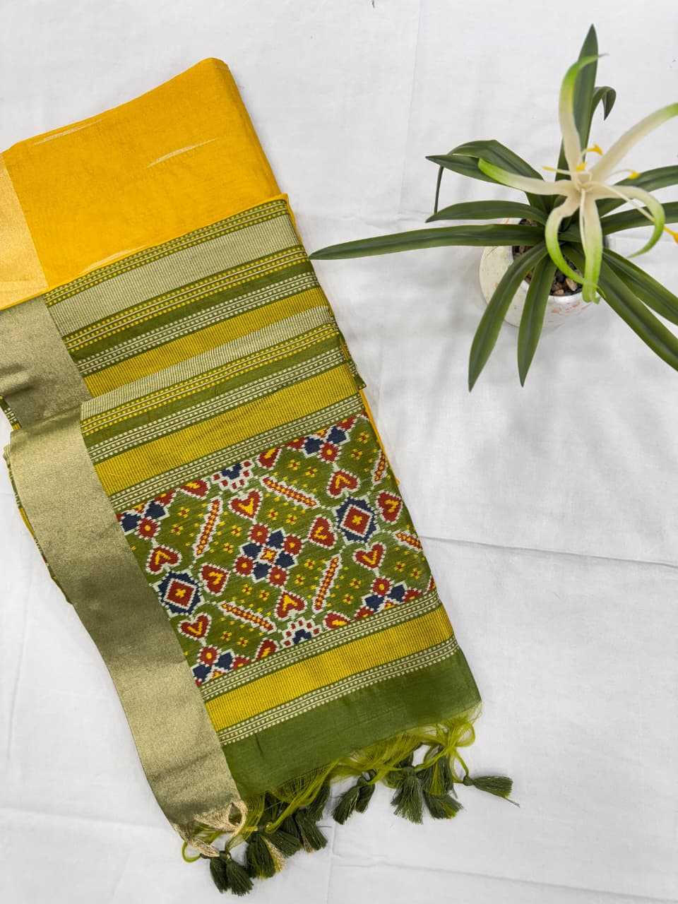 FUL Soft Silk Ikkat Saree