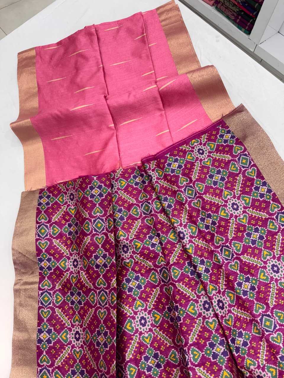 FUL Soft Silk Ikkat Saree