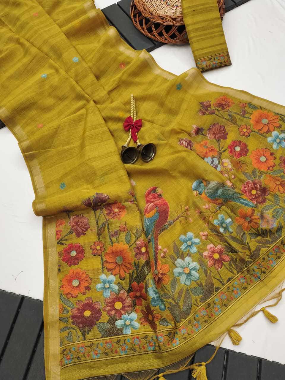 Ghicha Cotton Designer Saree