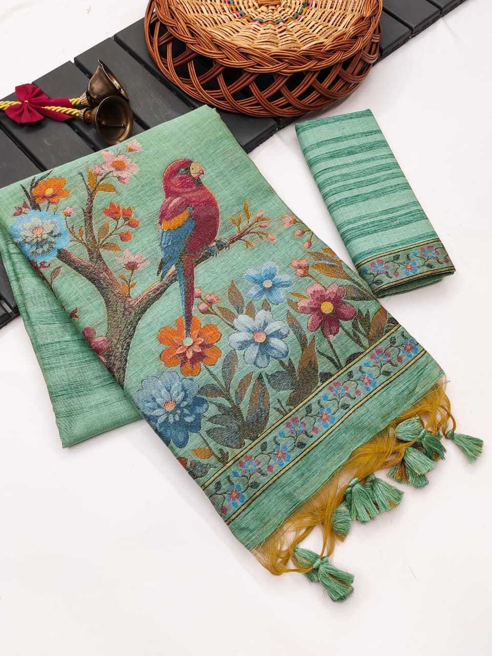 Ghicha Cotton Designer Saree