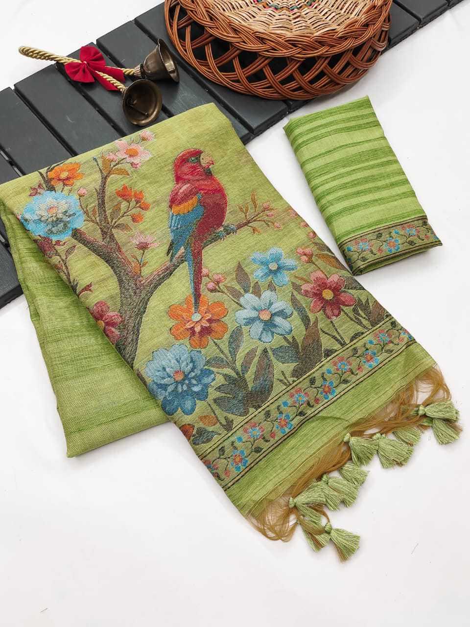 Ghicha Cotton Designer Saree