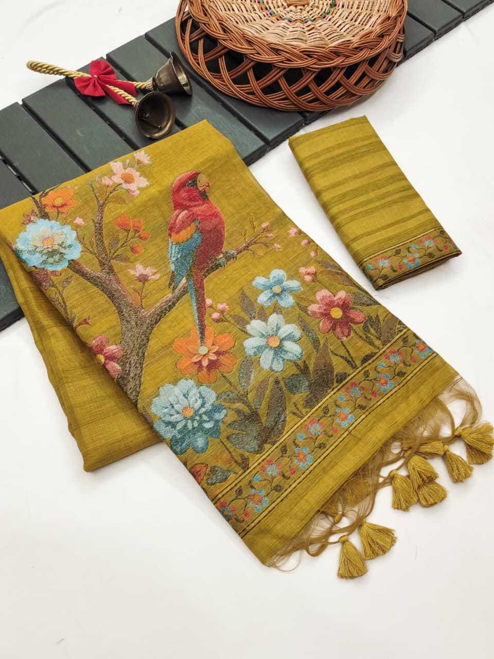 Ghicha Cotton Designer Saree