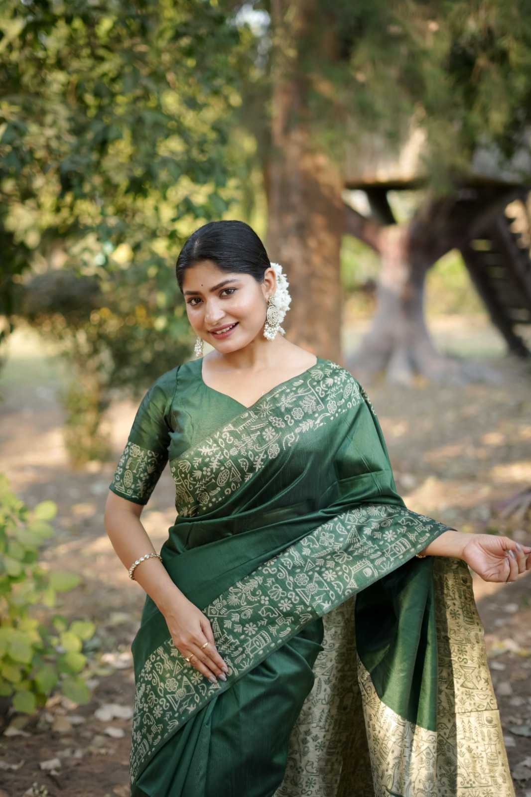 Have Handloom Silk Designer Saree