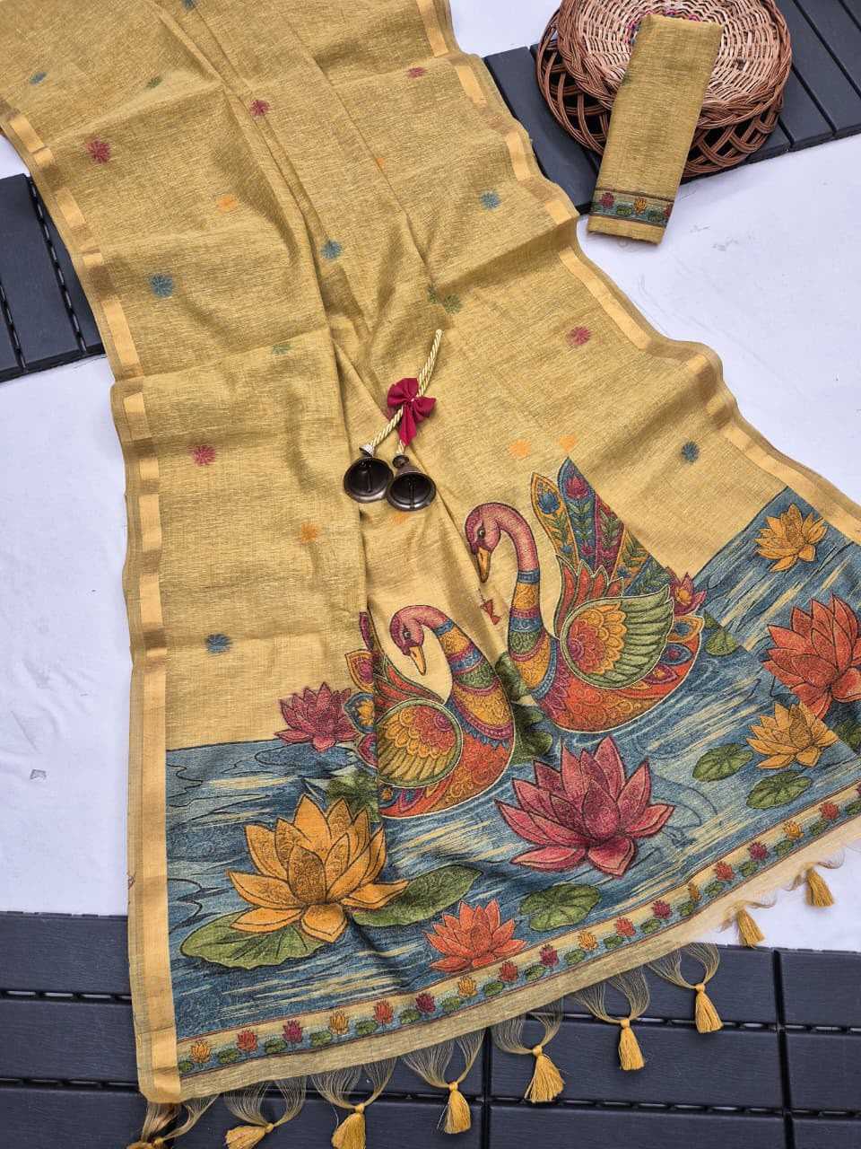Irish Linen Soft Silk Saree