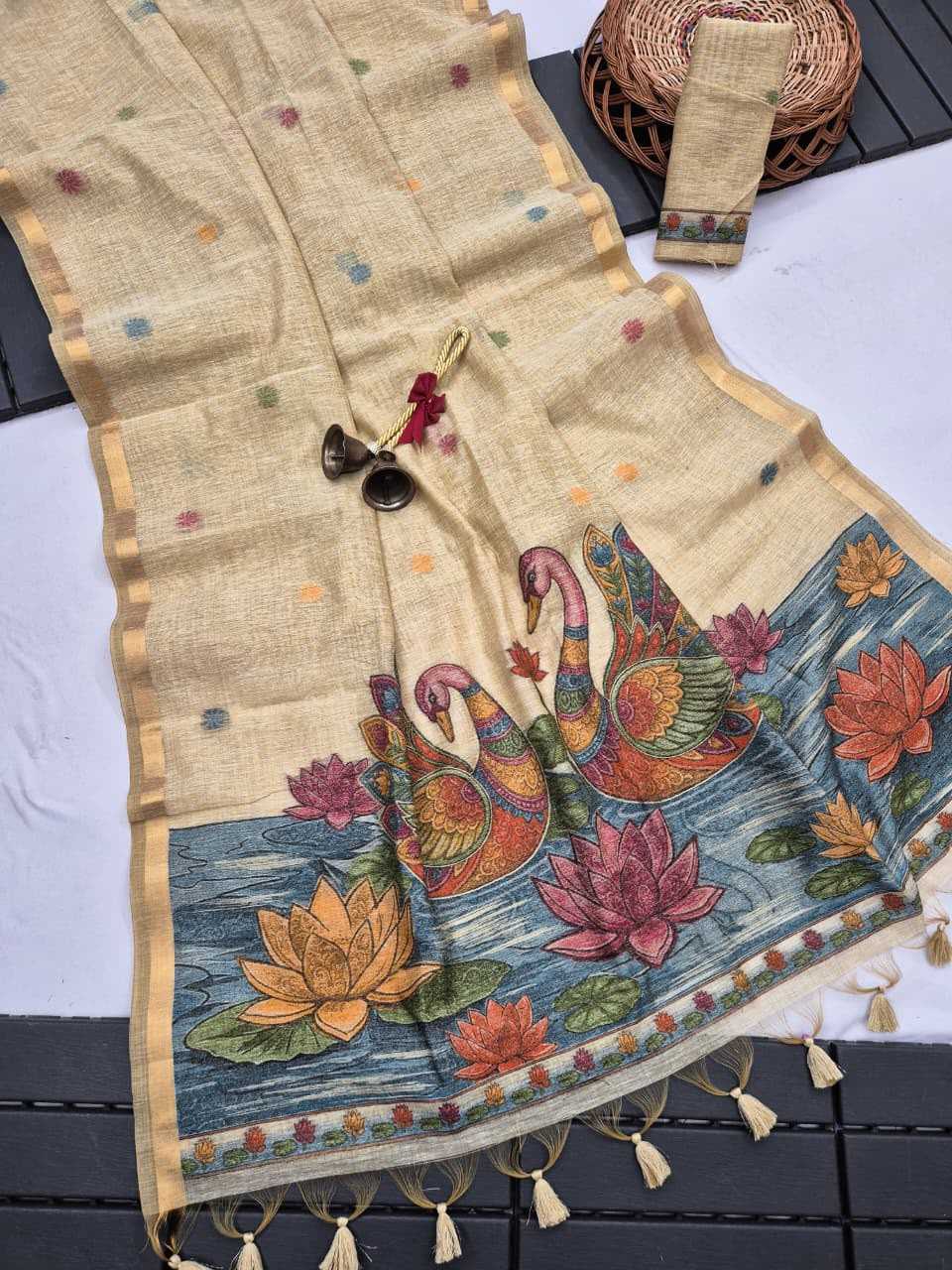 Irish Linen Soft Silk Saree