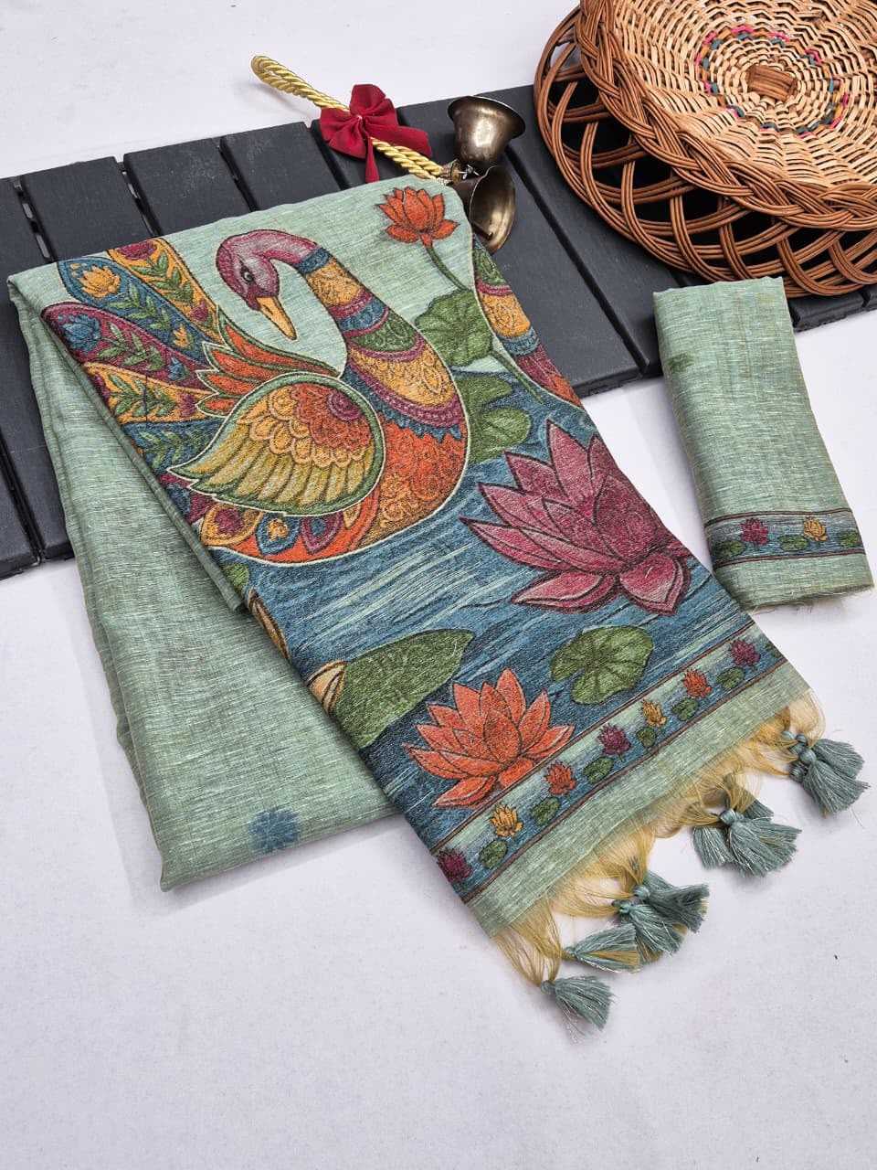Irish Linen Soft Silk Saree