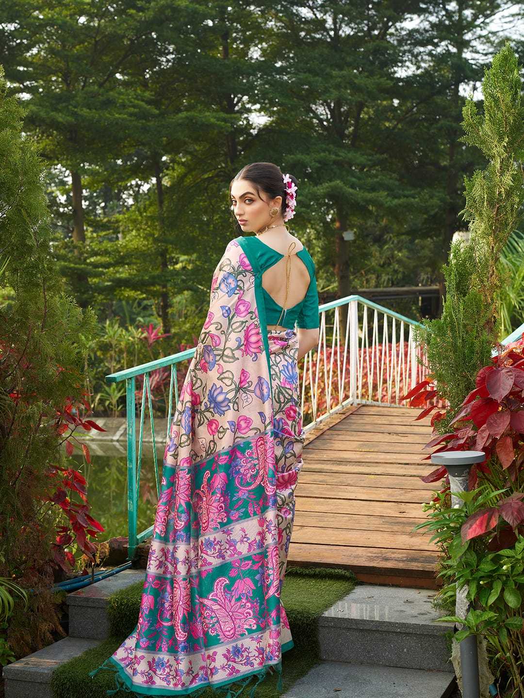 Kala Tussar Silk Printed Saree