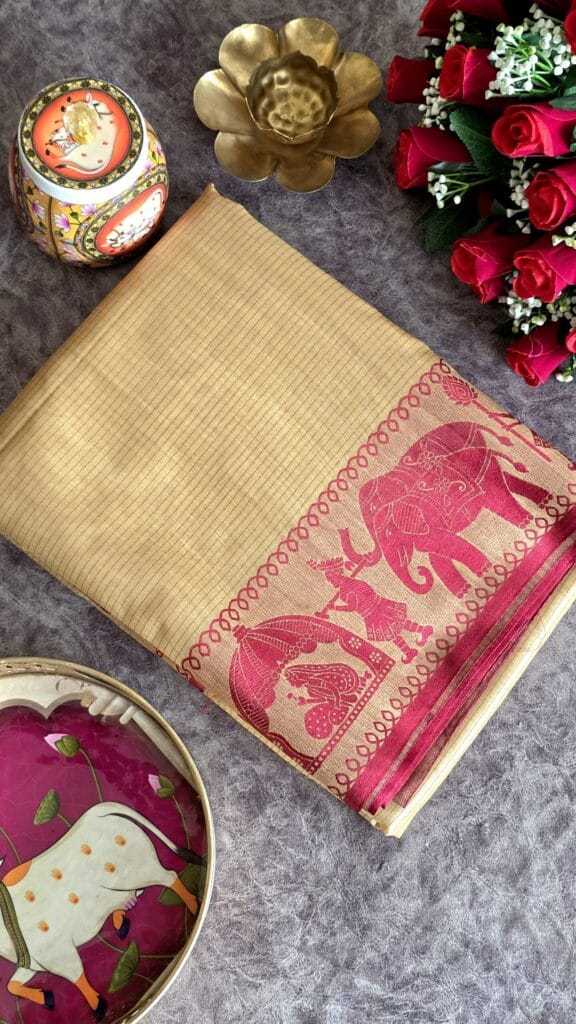 Khadi Premium Silk Designer Saree