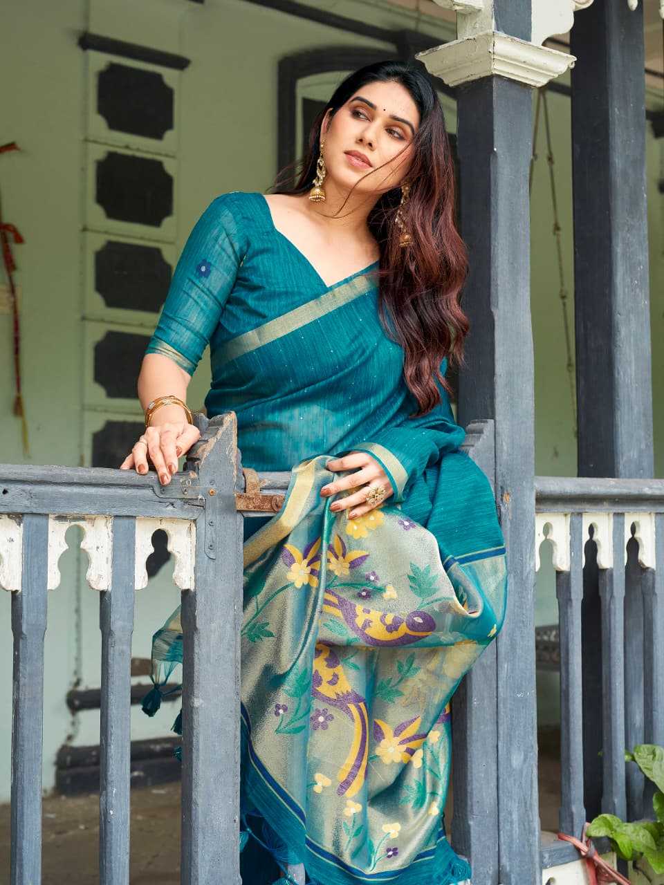 Linen Soft Silk Saree