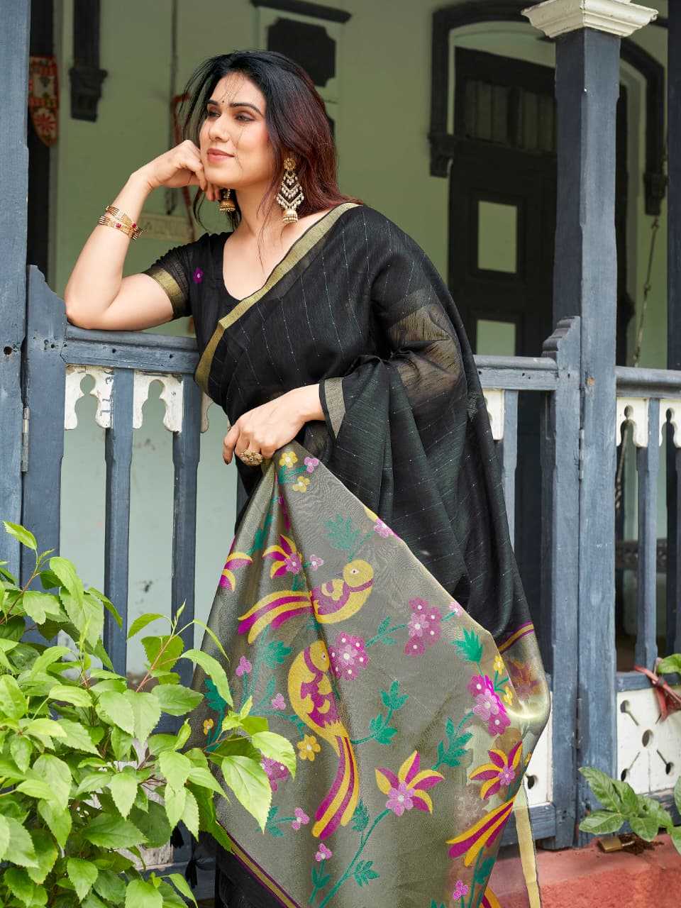 Linen Soft Silk Saree