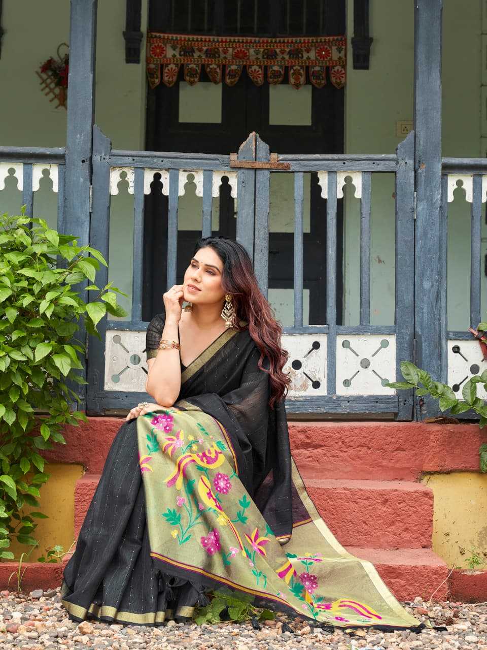 Linen Soft Silk Saree