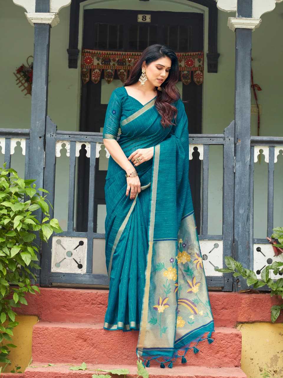 Linen Soft Silk Saree