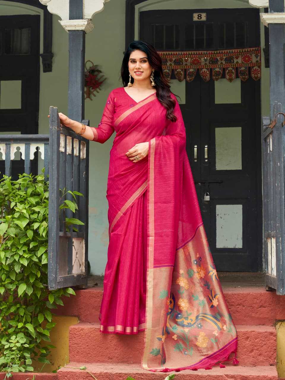 Linen Soft Silk Saree