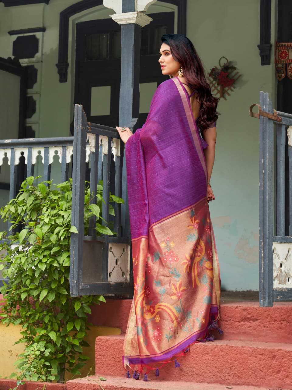 Linen Soft Silk Saree