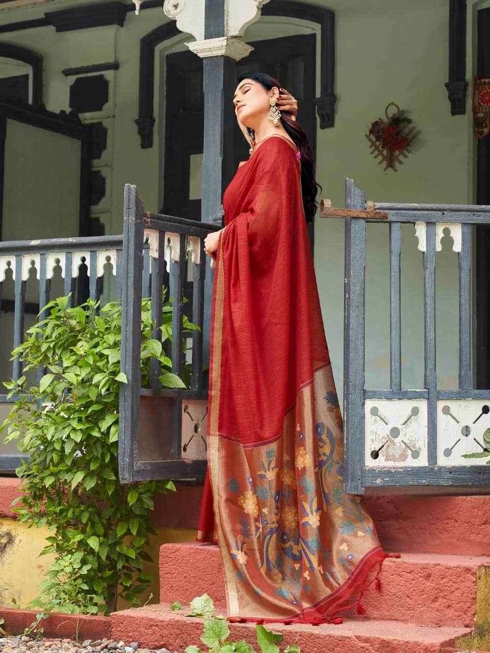 Linen Soft Silk Saree