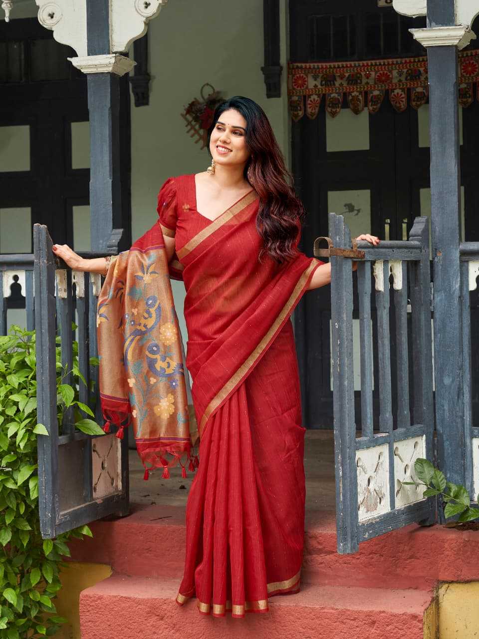 Linen Soft Silk Saree