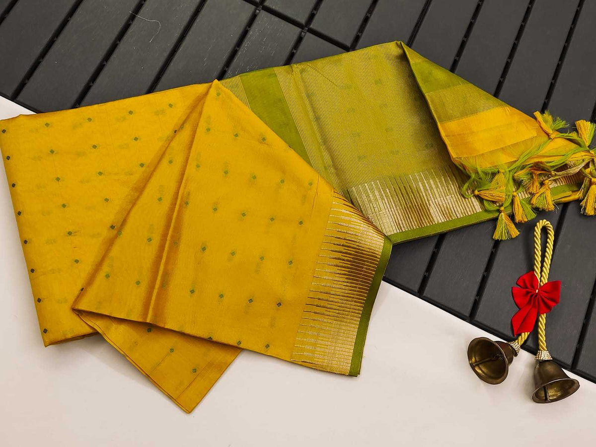 Linni Tussar Silk Butta Saree