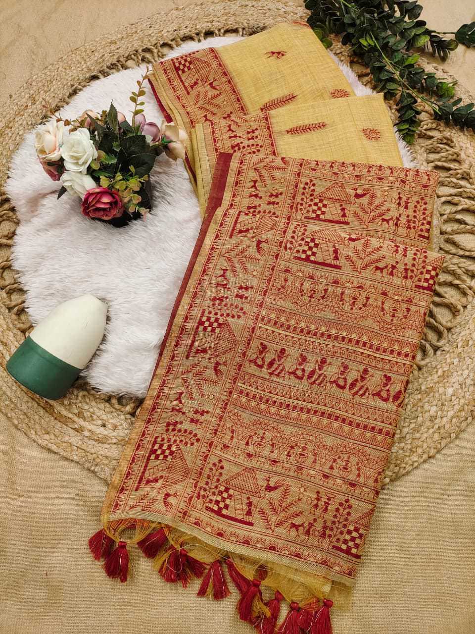 Ming Soft Cotton Designer Saree