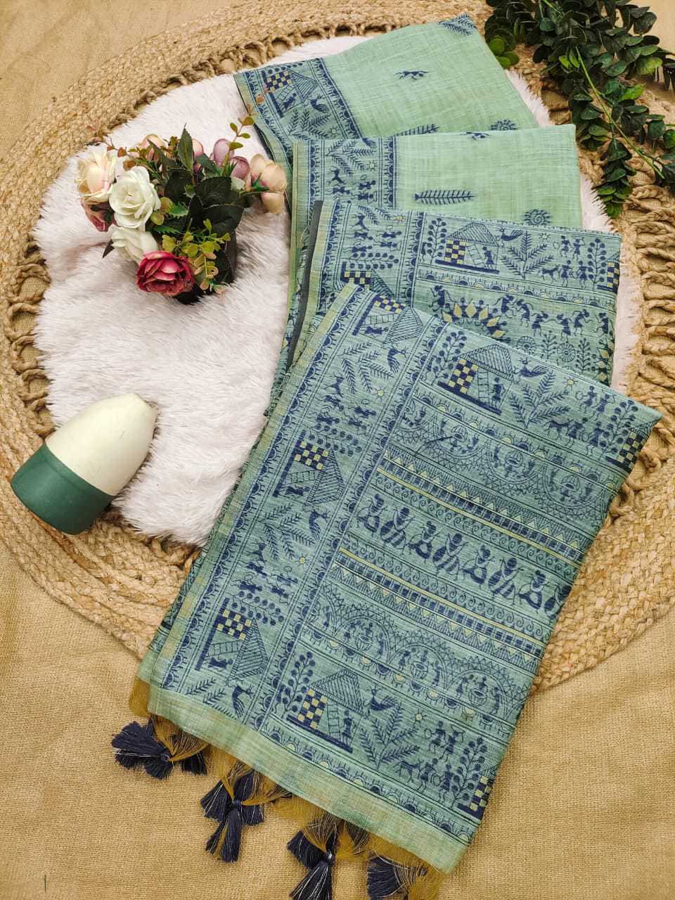 Ming Soft Cotton Designer Saree