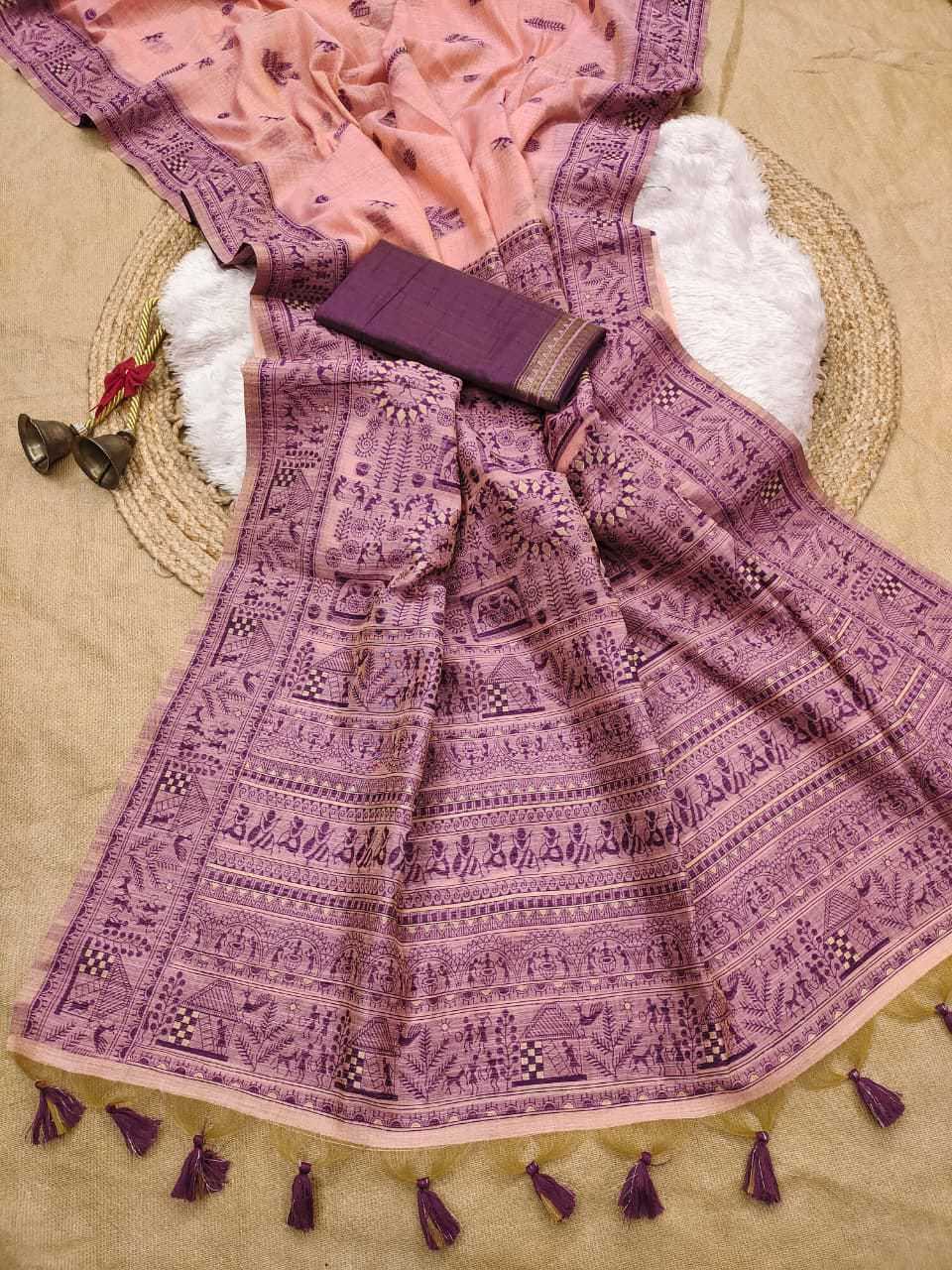 Ming Soft Cotton Designer Saree