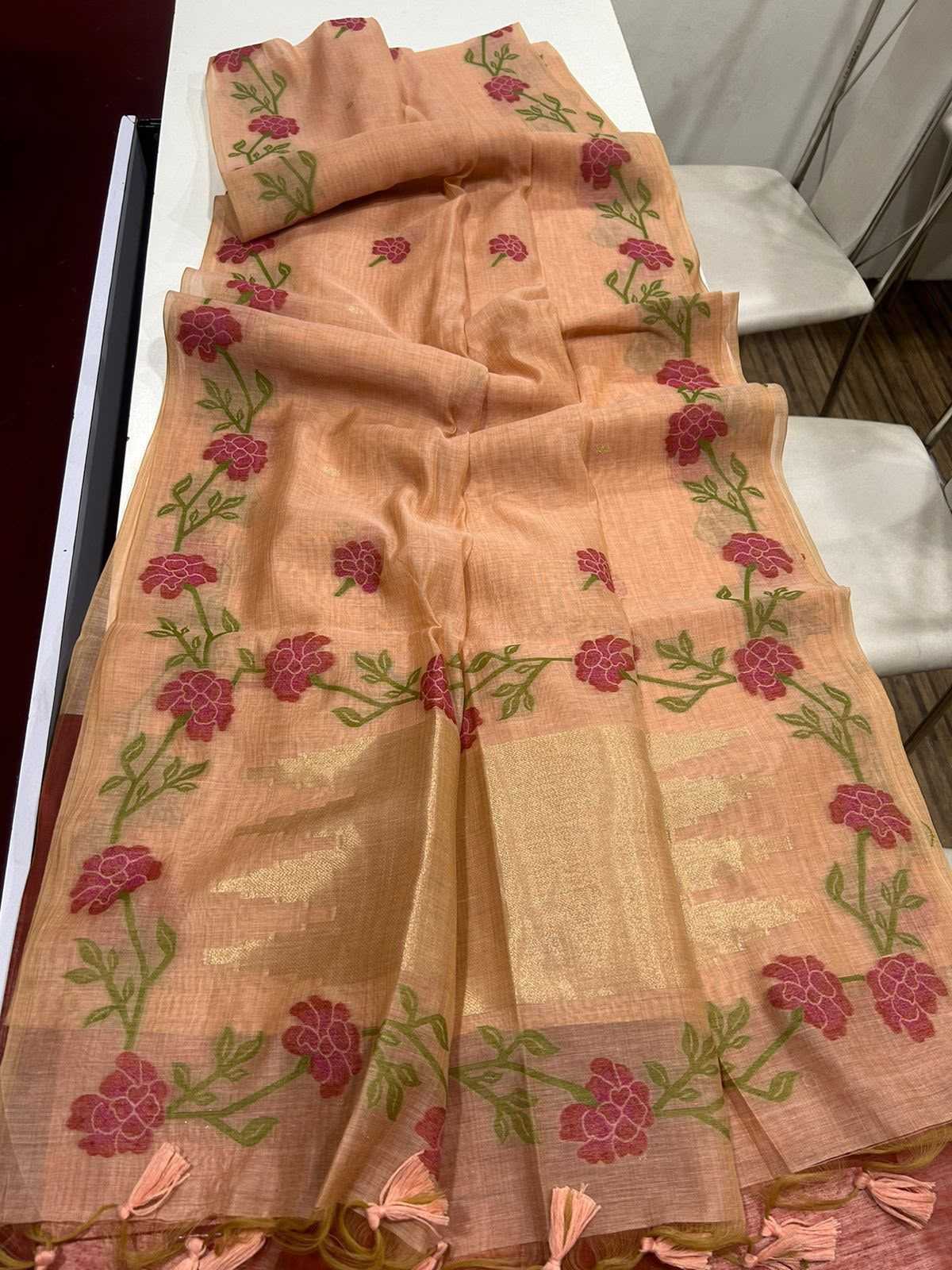 Muga Cotton Soft Silk Saree