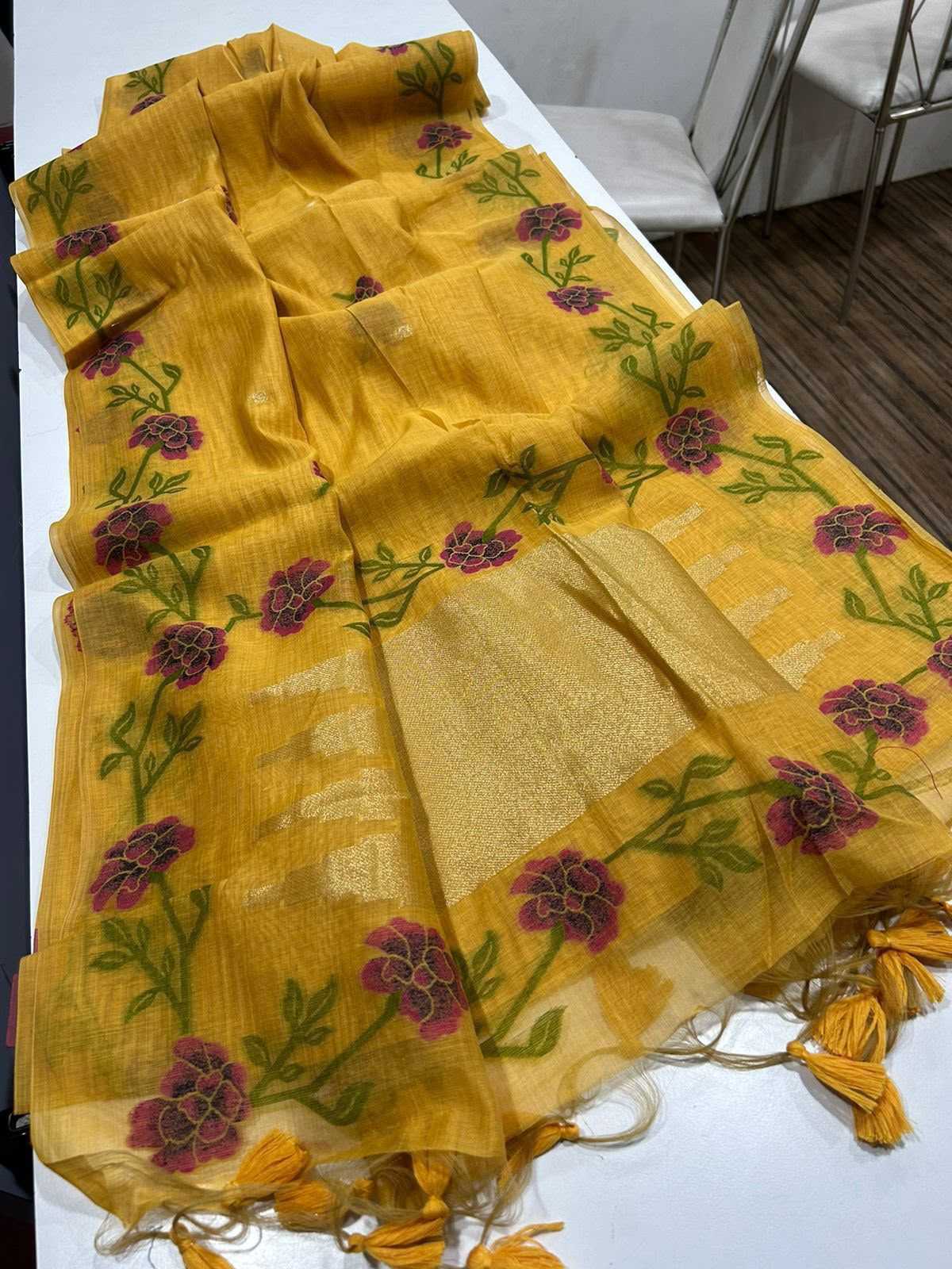 Muga Cotton Soft Silk Saree