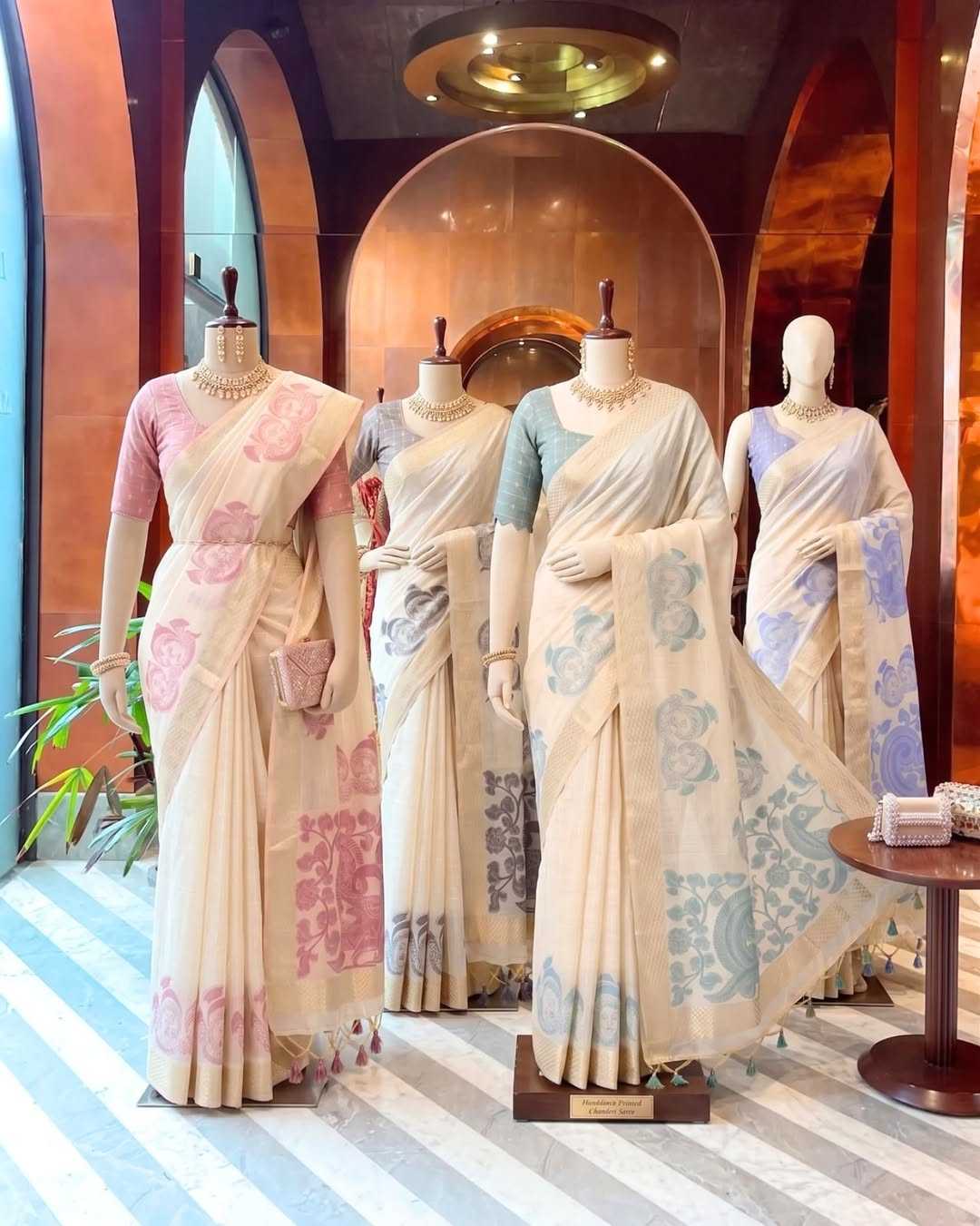 Muga Cotton Kalamkari Saree
