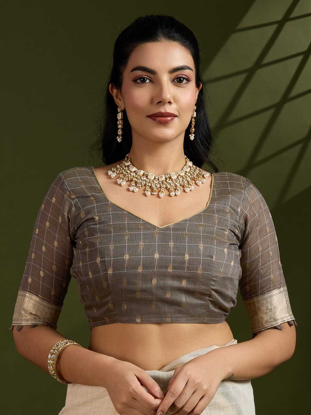 Muga Cotton Kalamkari Saree