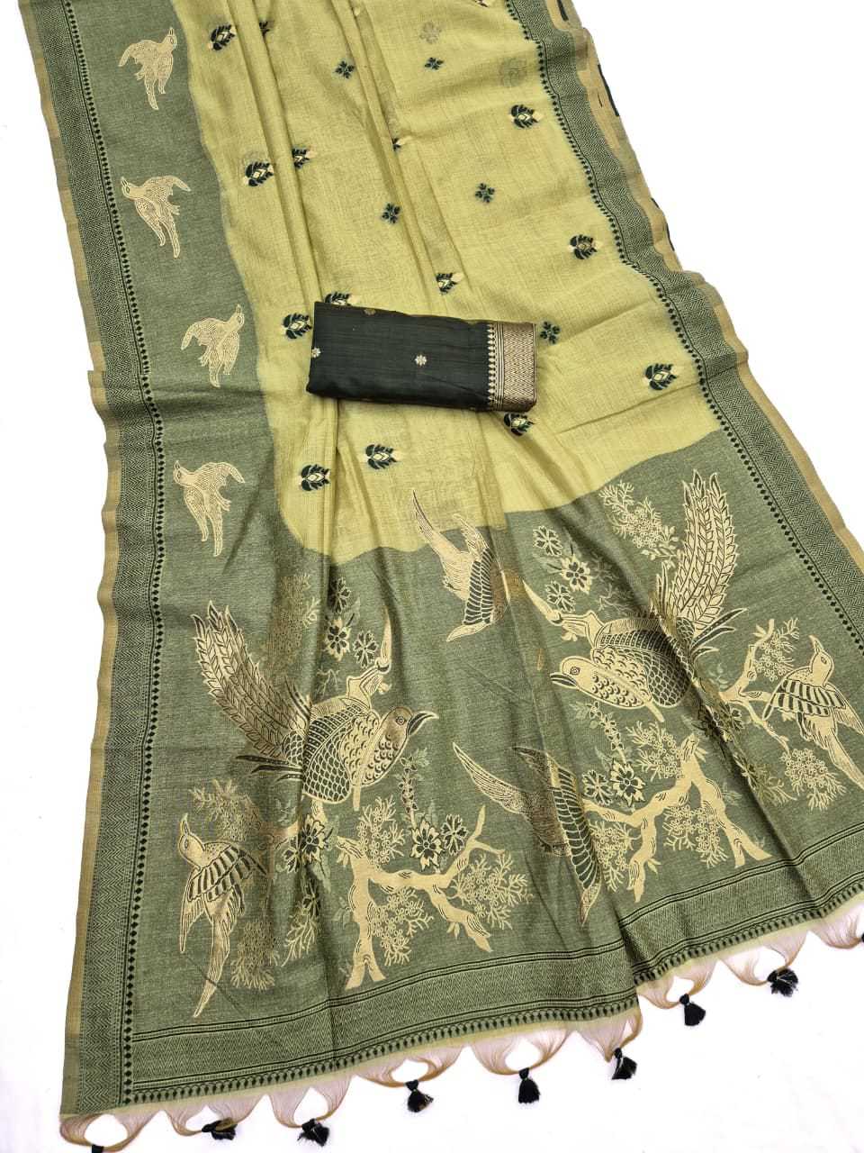 Muga Soft Cotton Butta Saree