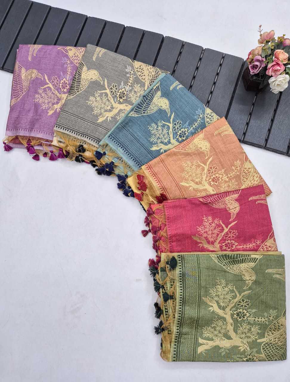 Muga Soft Cotton Butta Saree