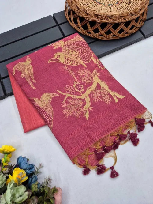 Muga Soft Cotton Butta Saree