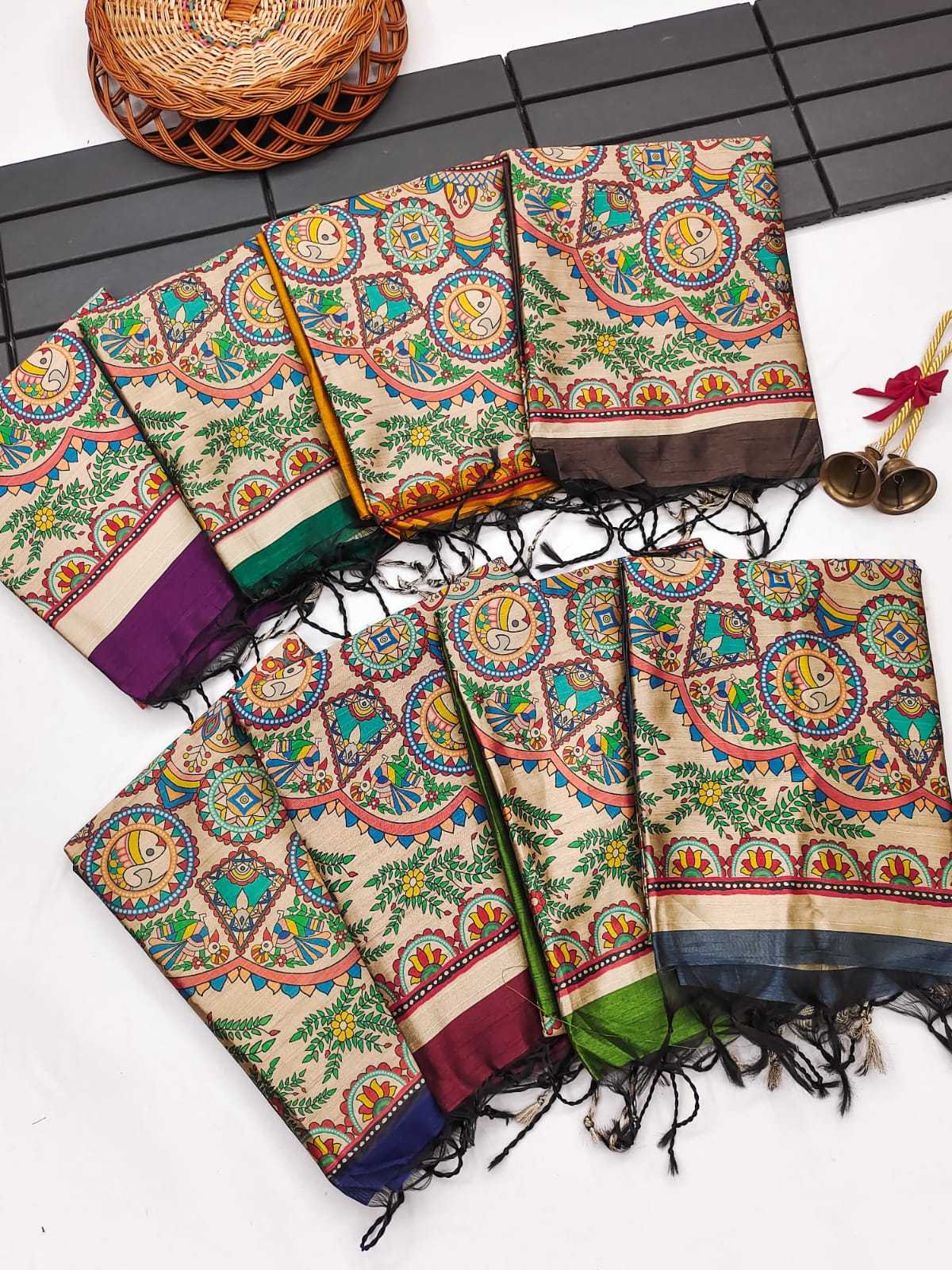 Mullai Tussar Soft Silk Saree