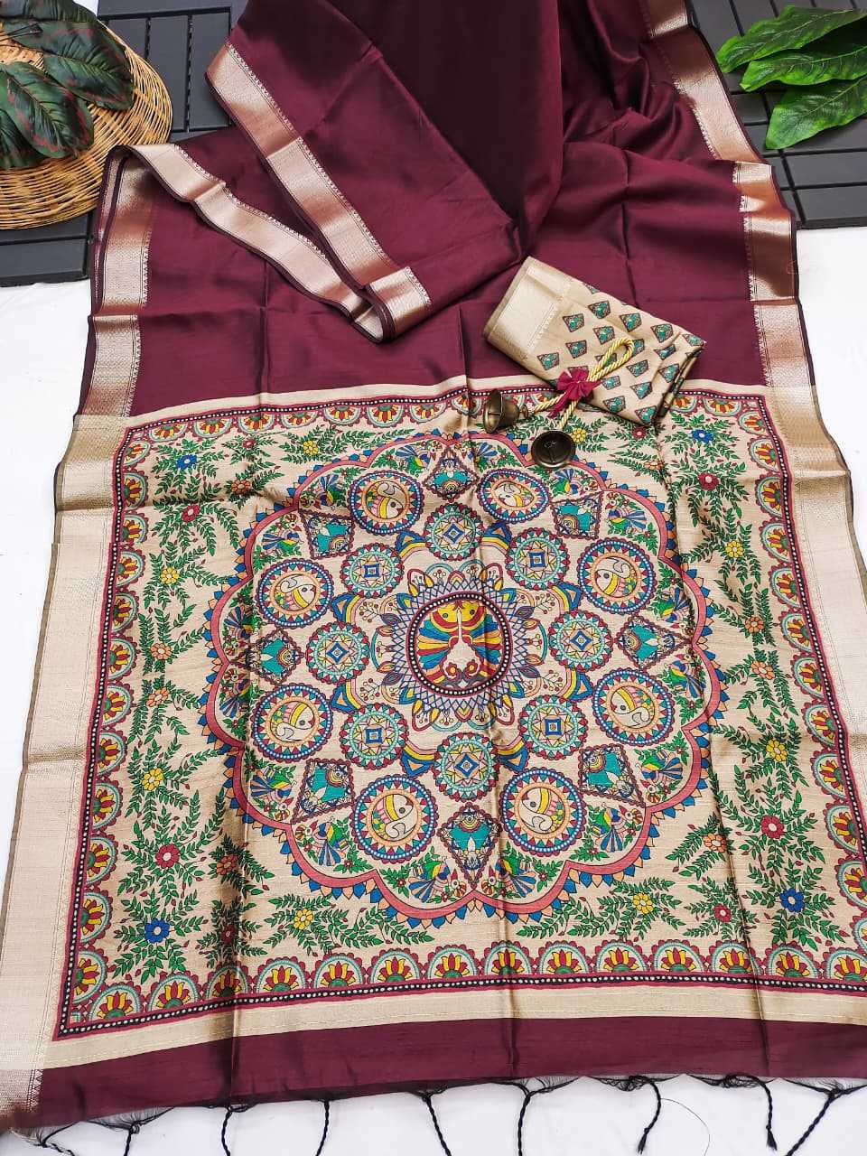 Mullai Tussar Soft Silk Saree