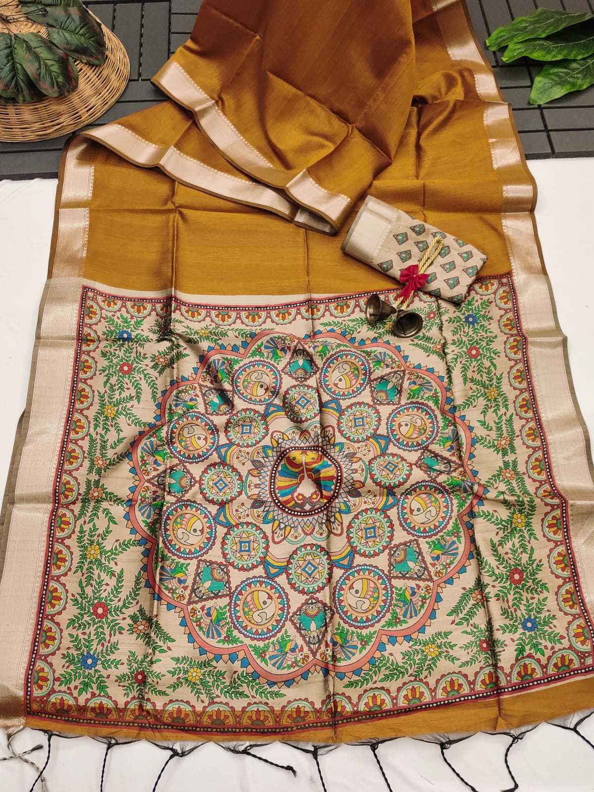 Mullai Tussar Soft Silk Saree