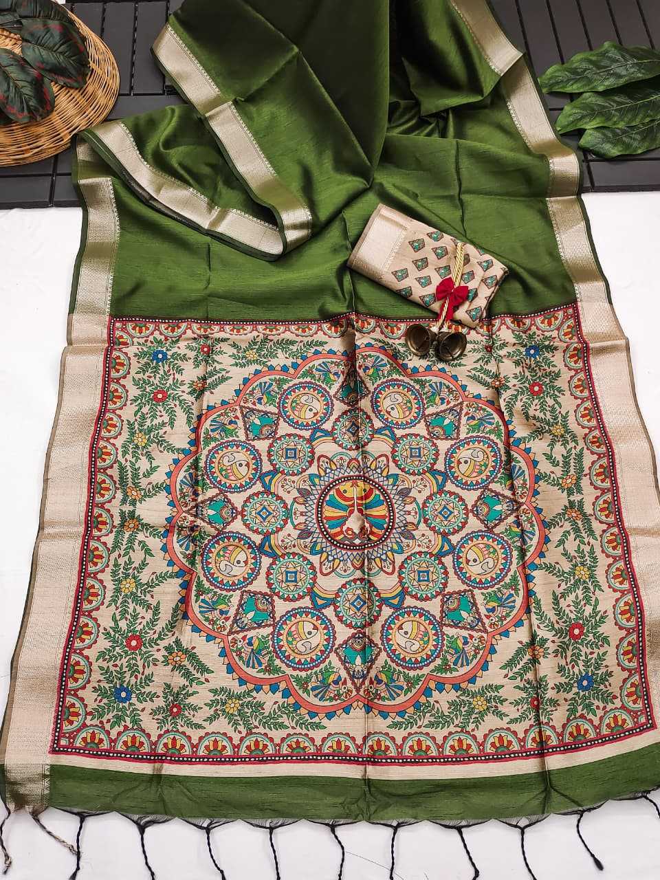 Mullai Tussar Soft Silk Saree