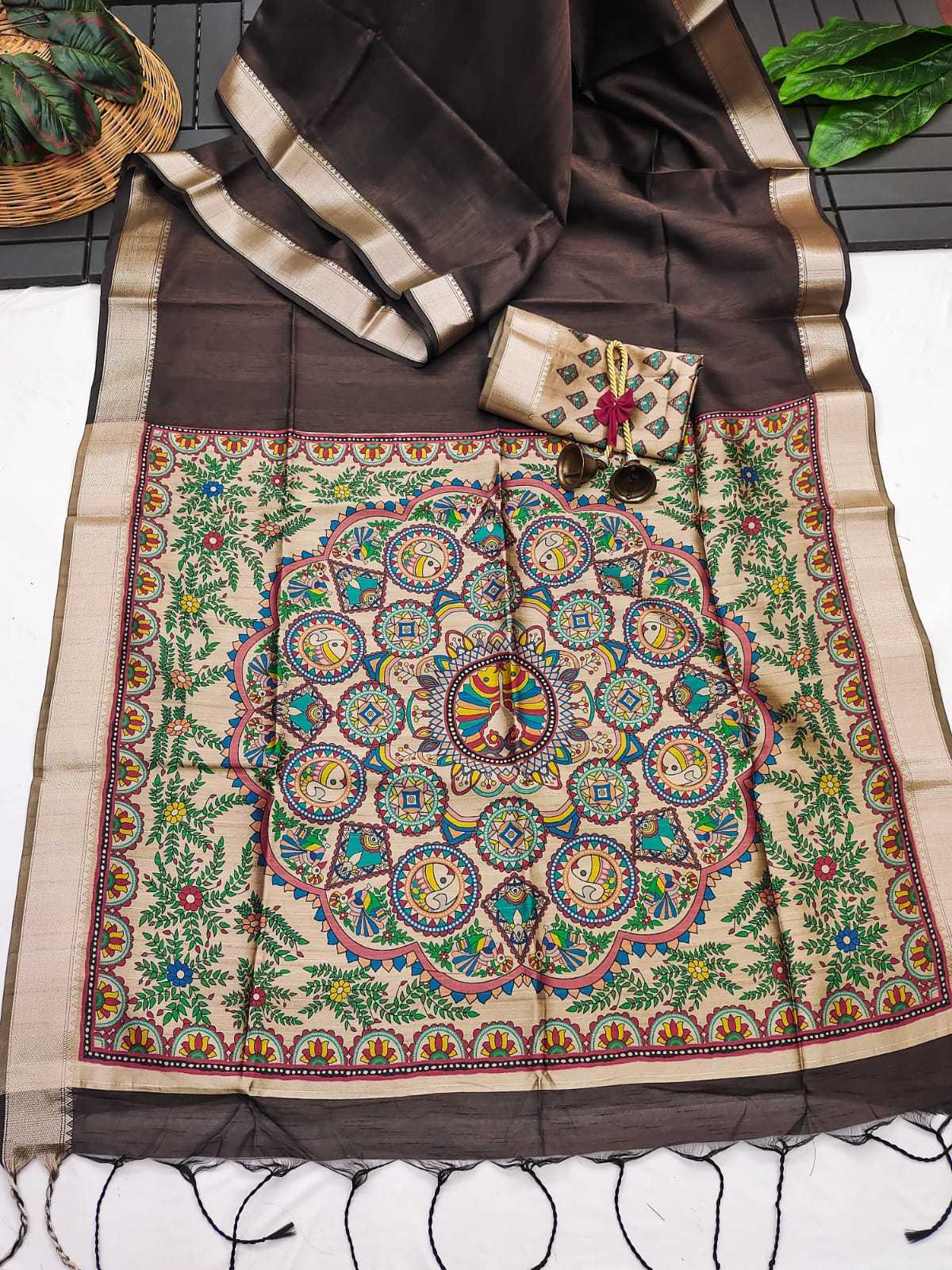 Mullai Tussar Soft Silk Saree