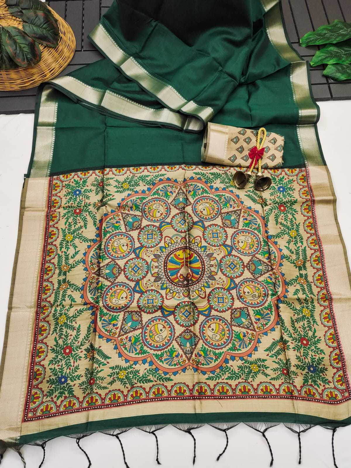 Mullai Tussar Soft Silk Saree