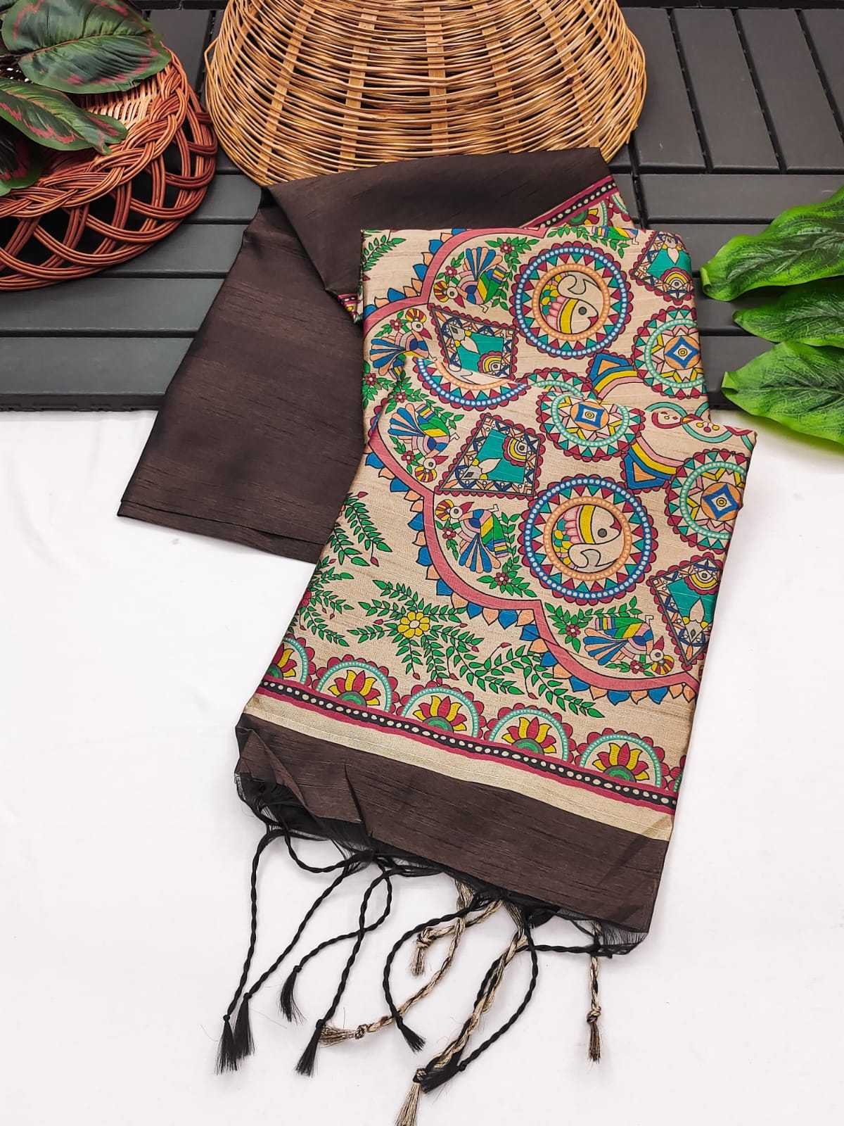 Mullai Tussar Soft Silk Saree