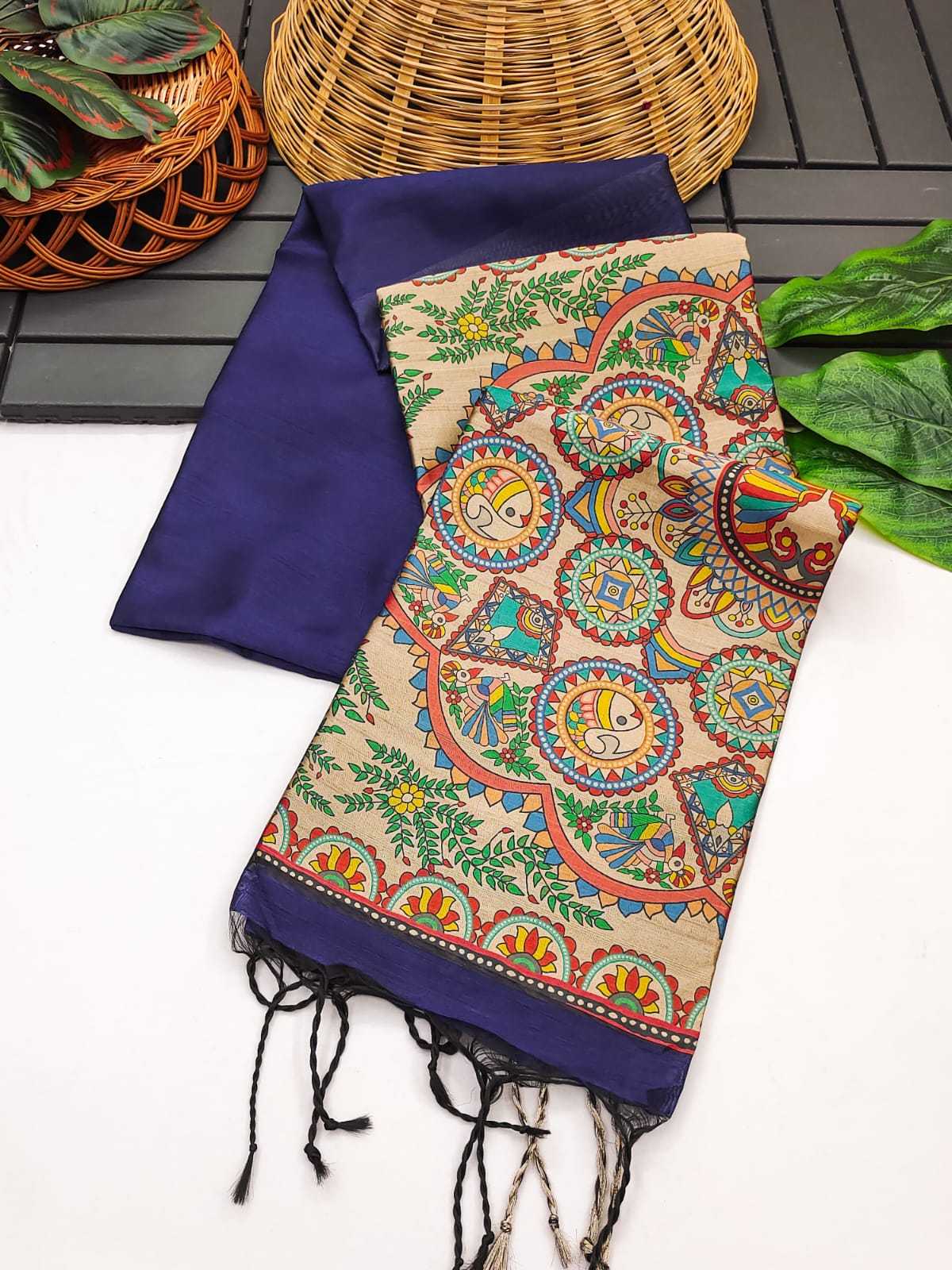 Mullai Tussar Soft Silk Saree
