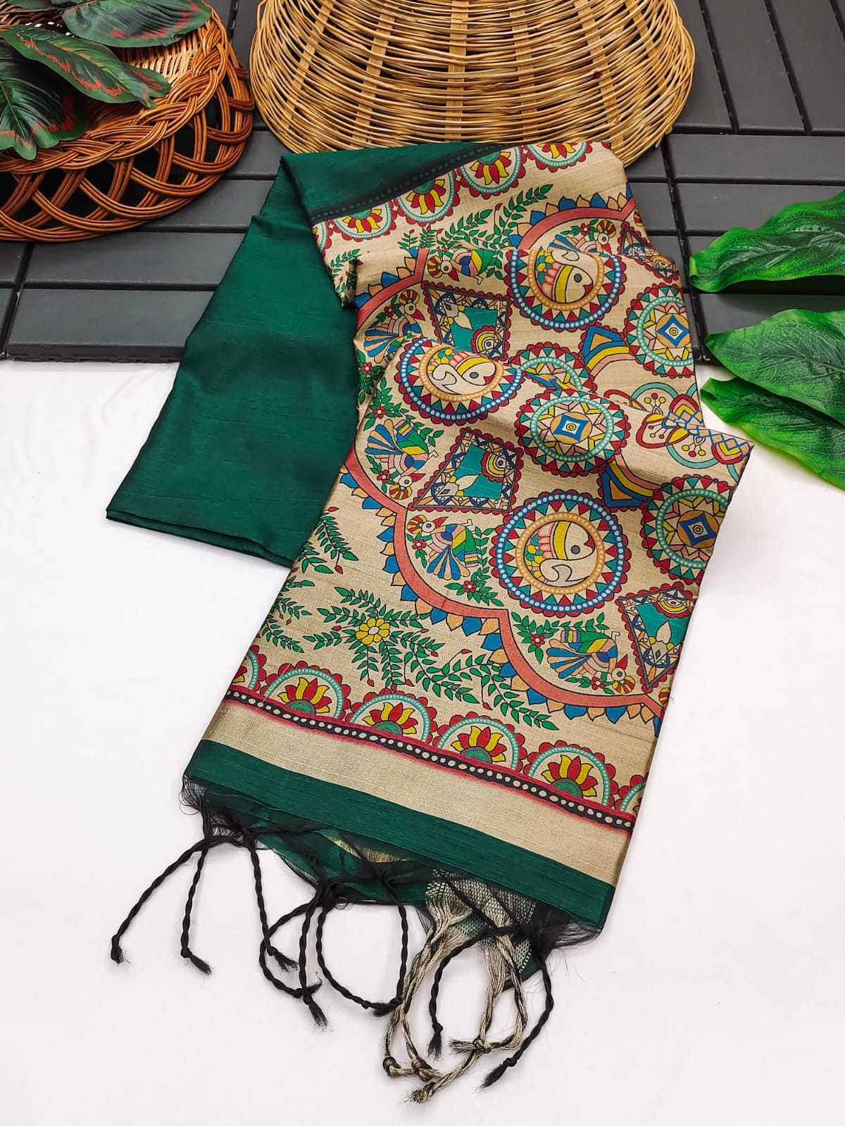 Mullai Tussar Soft Silk Saree