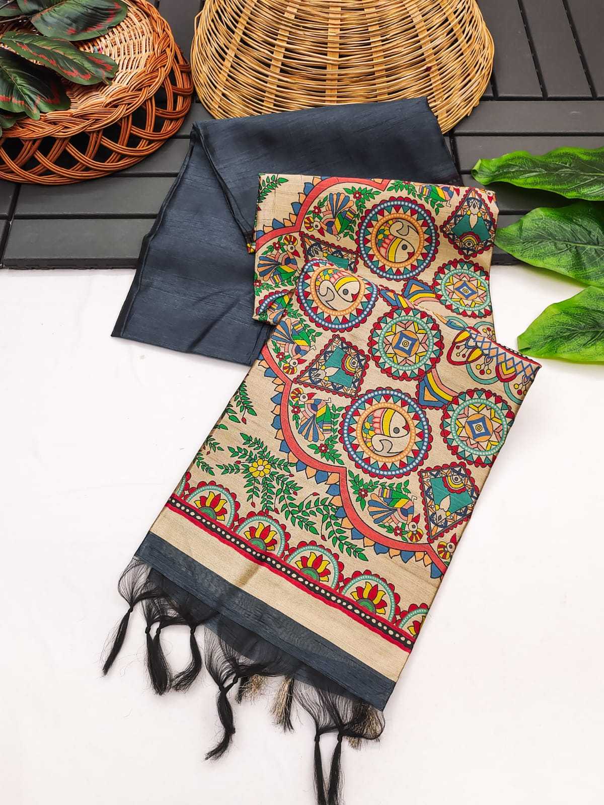 Mullai Tussar Soft Silk Saree