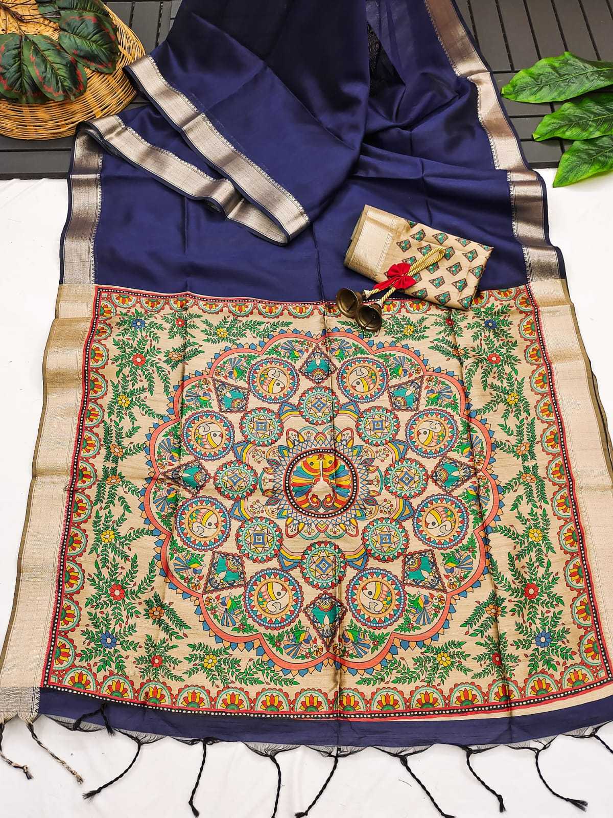 Mullai Tussar Soft Silk Saree