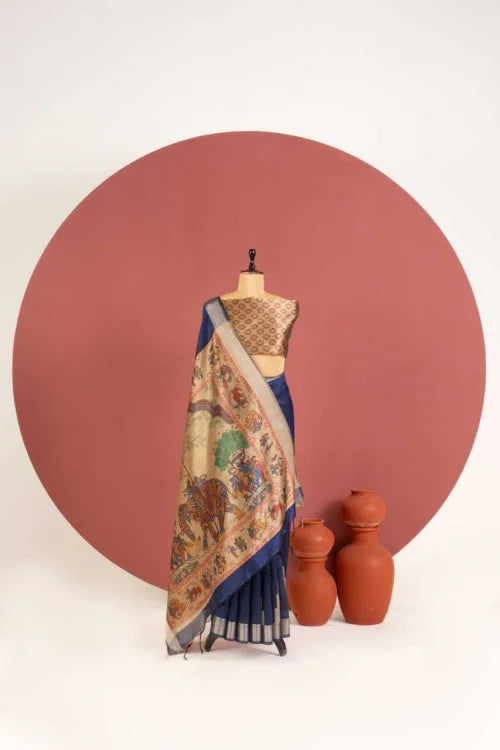 Mullai Tussar Soft Silk Saree