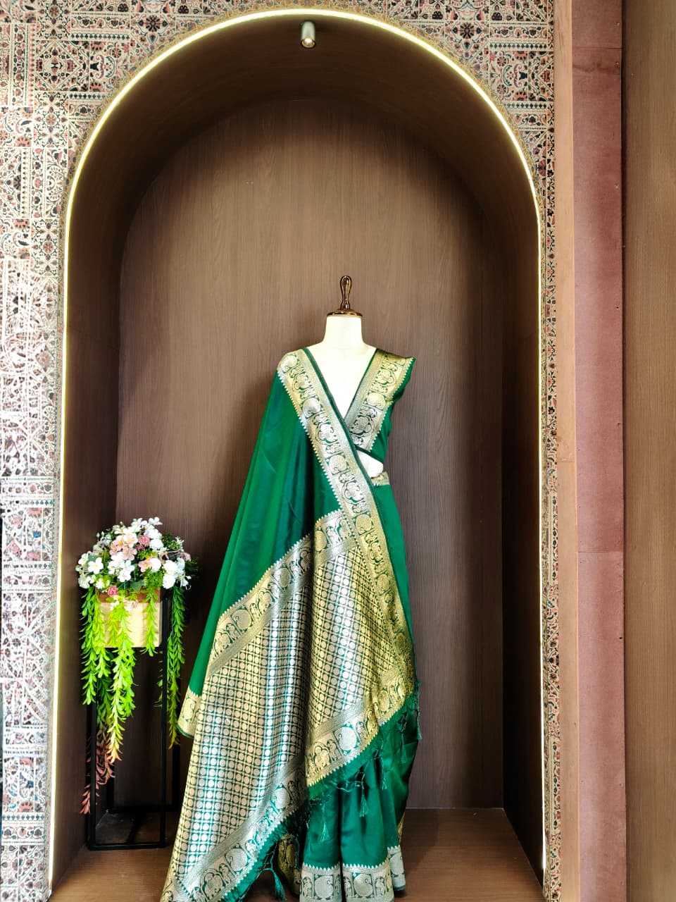 Banarasi Soft Silk Designer Saree in Purple