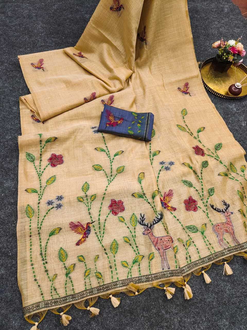 PAT Soft Cotton Designer Saree