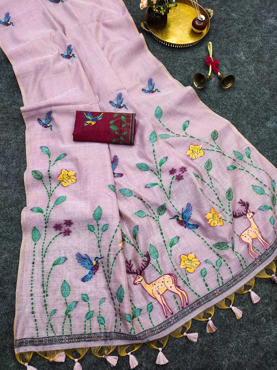 PAT Soft Cotton Designer Saree