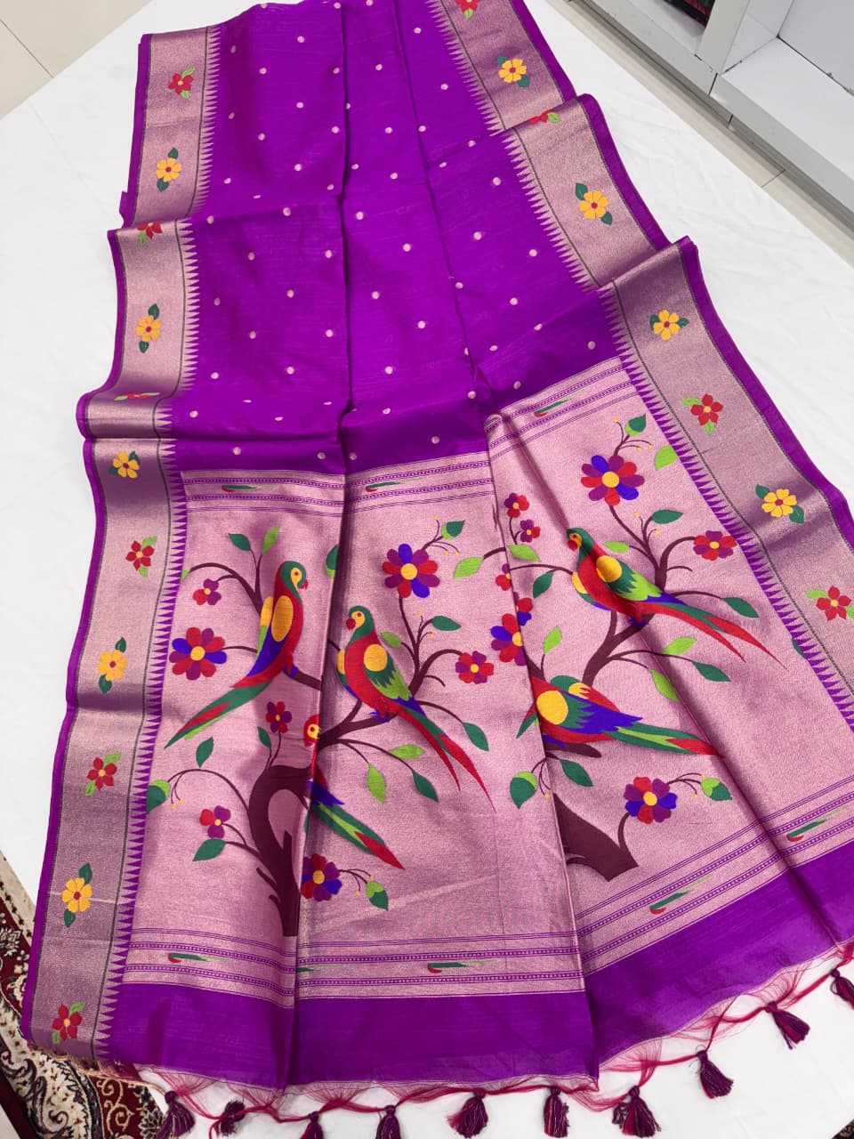 Phoolmala Paithani Soft Silk Saree